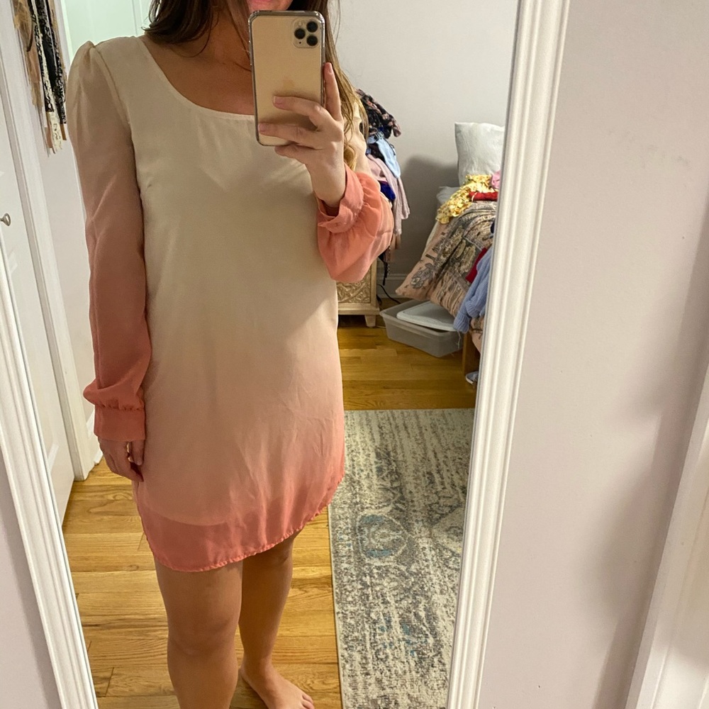 Beautiful pink ombré dress!